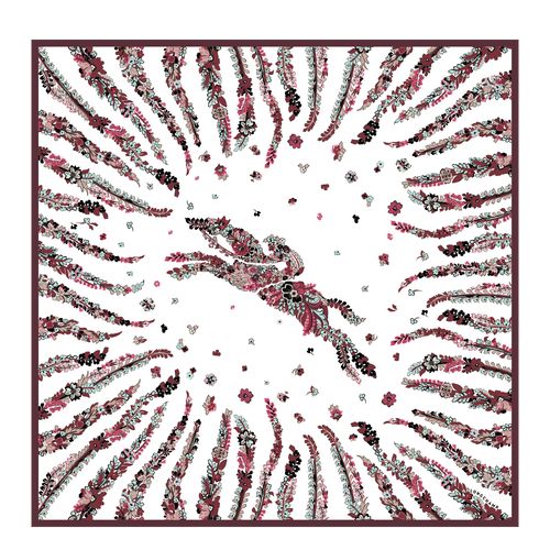 Silk scarf, Ivory - View 1 of 1 Silk scarf, Ivory, hi-res - View 1 of 1