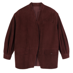 Jacket , Burgundy - Leather