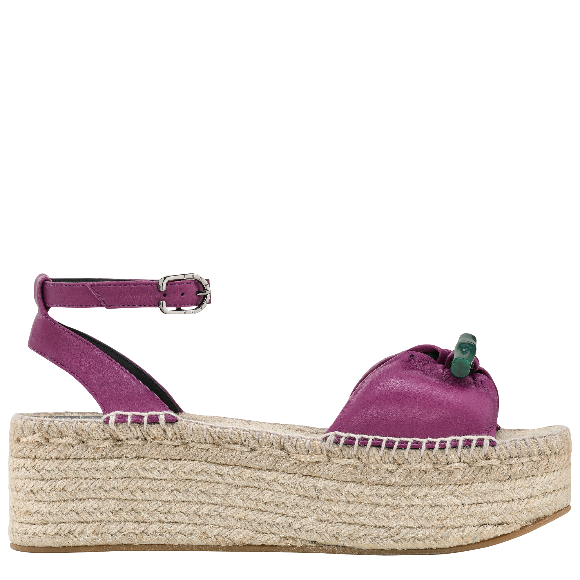 Wedge espadrilles, Plum - View 1 of
        3 - zoom in Le Roseau Wedge espadrilles, Plum