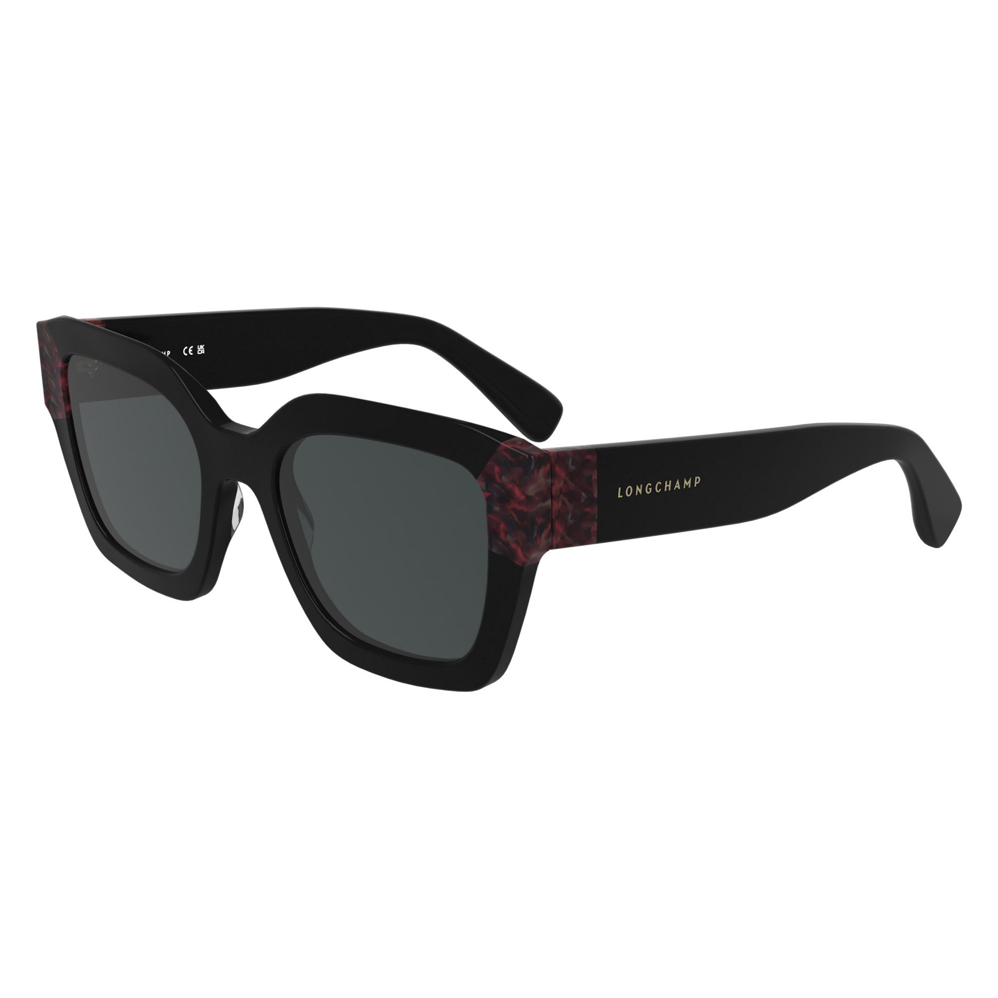 Sunglasses, Black/Havana Red - View 2 of
2 - zoom in null Sunglasses, Black/Havana Red