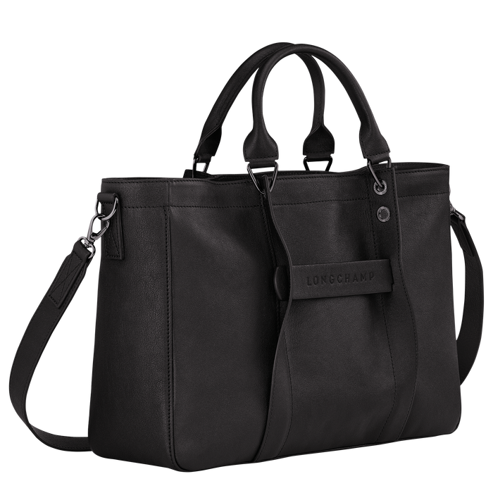 Longchamp 3D Top handle bag M, Black