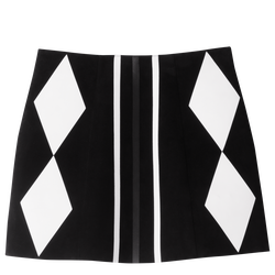 Jupe , Cuir - Noir/Blanc