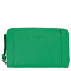 Longchamp 3D Wallet , Green - Leather