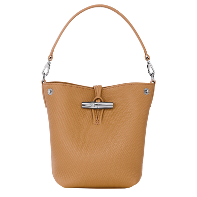 Le Roseau XS Bucket bag , Walnut - Leather