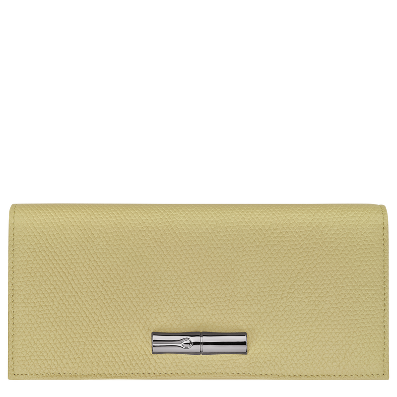 Le Roseau Long continental wallet , Pistachio - Leather  - View 1 of  3