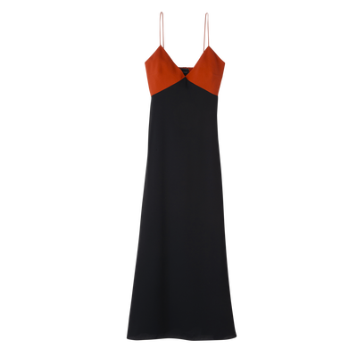 Long dress, Paprika/Black
