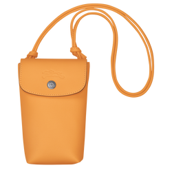 Le Pliage Xtra 裝飾皮革滾邊的手機殼 , 杏色 - 皮革