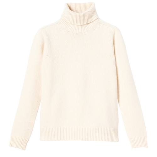 Fall-Winter 2022 Collection Turtleneck sweater, Ecru