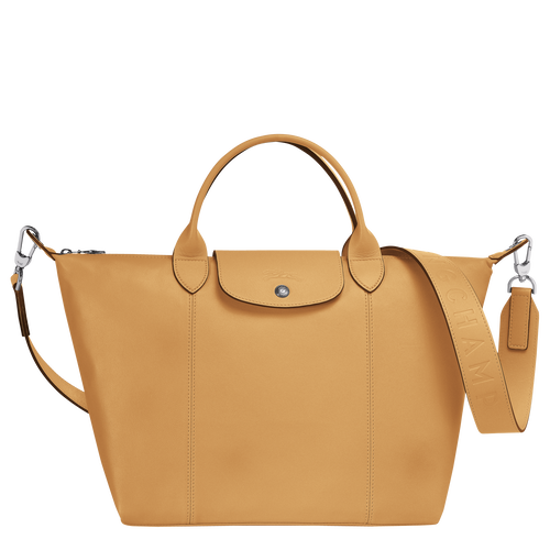 Top handle bag M Le Pliage Cuir Honey (L1515757P15) | Longchamp US Top handle bag M Le Pliage Cuir Honey (L1515757P15) | Longchamp US