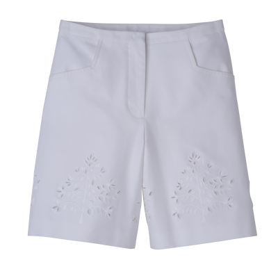 null Bermuda shorts, White