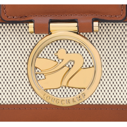 Borsa a tracolla S Box-Trot , Tela - Cognac - View 6 of  6