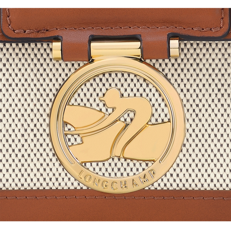 Borsa a tracolla S Box-Trot , Tela - Cognac  - View 6 of  6