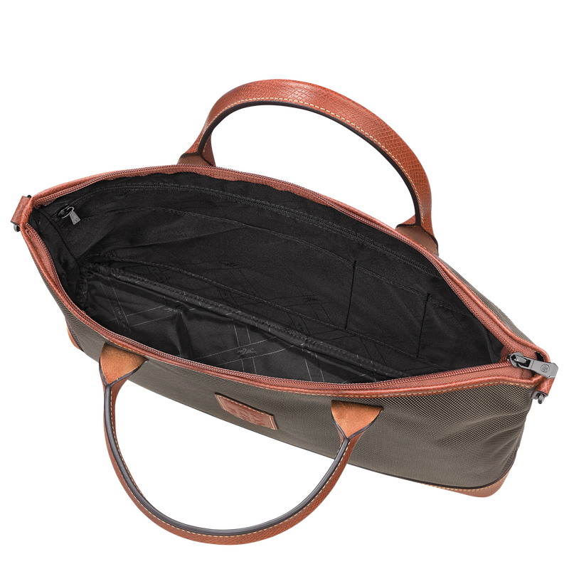 Boxford S Briefcase , Brown - Canvas  - View 4 of  4