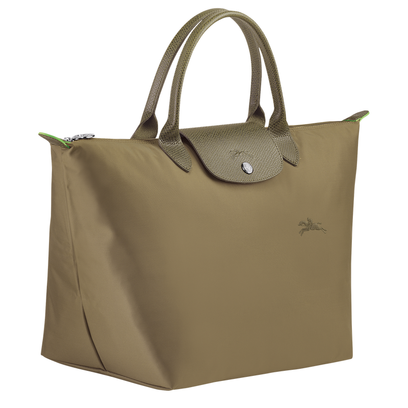 Sac &agrave; main M Le Pliage Green , Toile recycl&eacute;e - Artichaut  - Vue 3 de 7