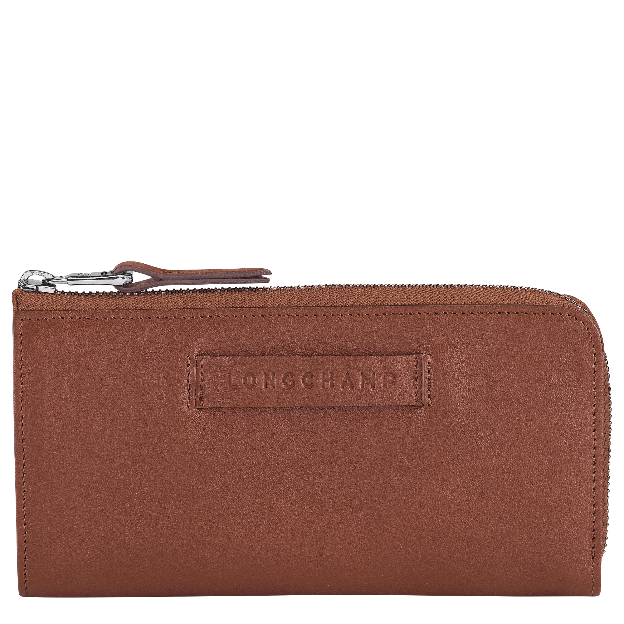 Portefeuille long zippé Longchamp 3D Cognac (L3418772504) | Longchamp FR