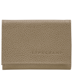 Le Foulonn&eacute; Compact wallet , Lichen - Leather