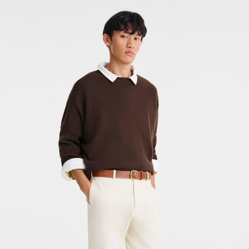 Herreng&uuml;rtel , Leder - Sand  - Ansicht 2 von 3