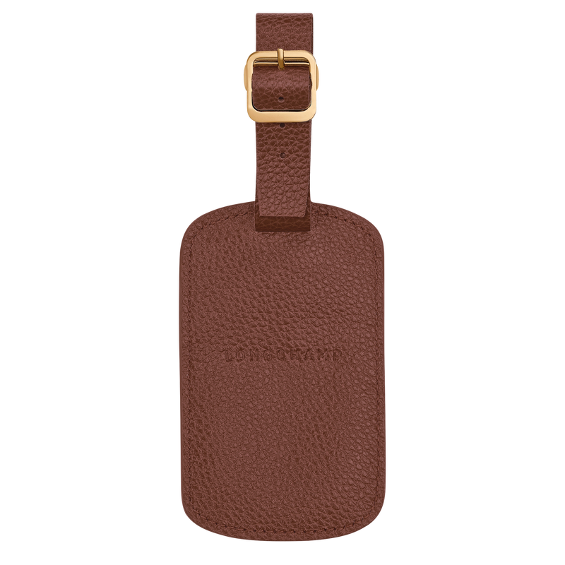 Le Foulonn&eacute; Luggage tag , Coffee - Leather  - View 1 of 1