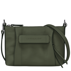 Longchamp 3D S クロスボディバッグ , カーキ - レザー