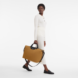 Le Pliage Energy S Travel bag , Tobacco - Recycled canvas