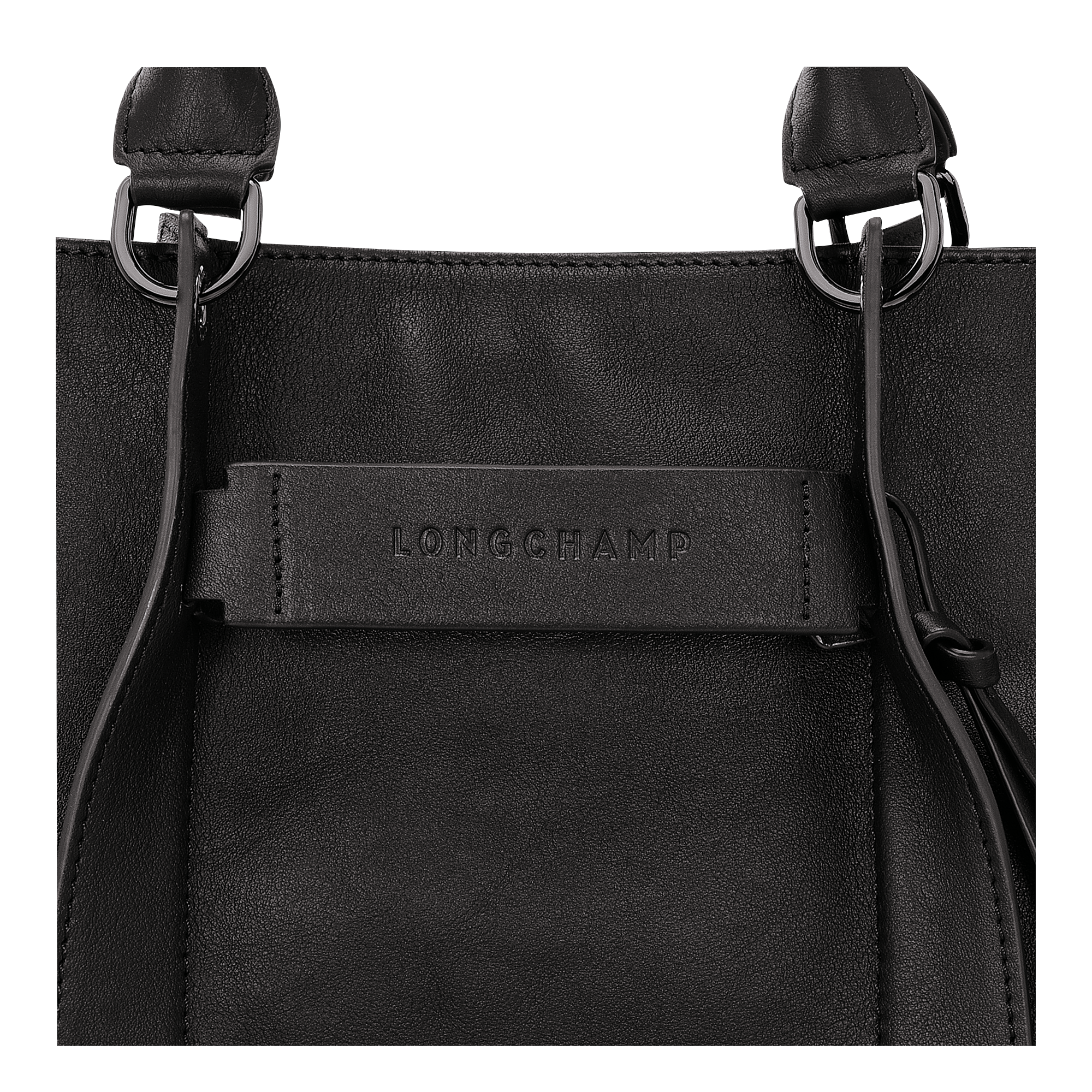 Longchamp 3D Borsa con manico M,  Nero