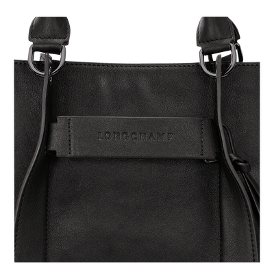 Longchamp 3D Tas met handgreep aan de bovenkant M, Zwart