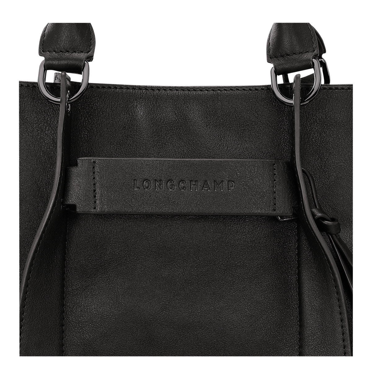 Longchamp 3D L Handbag Black Leather Longchamp US