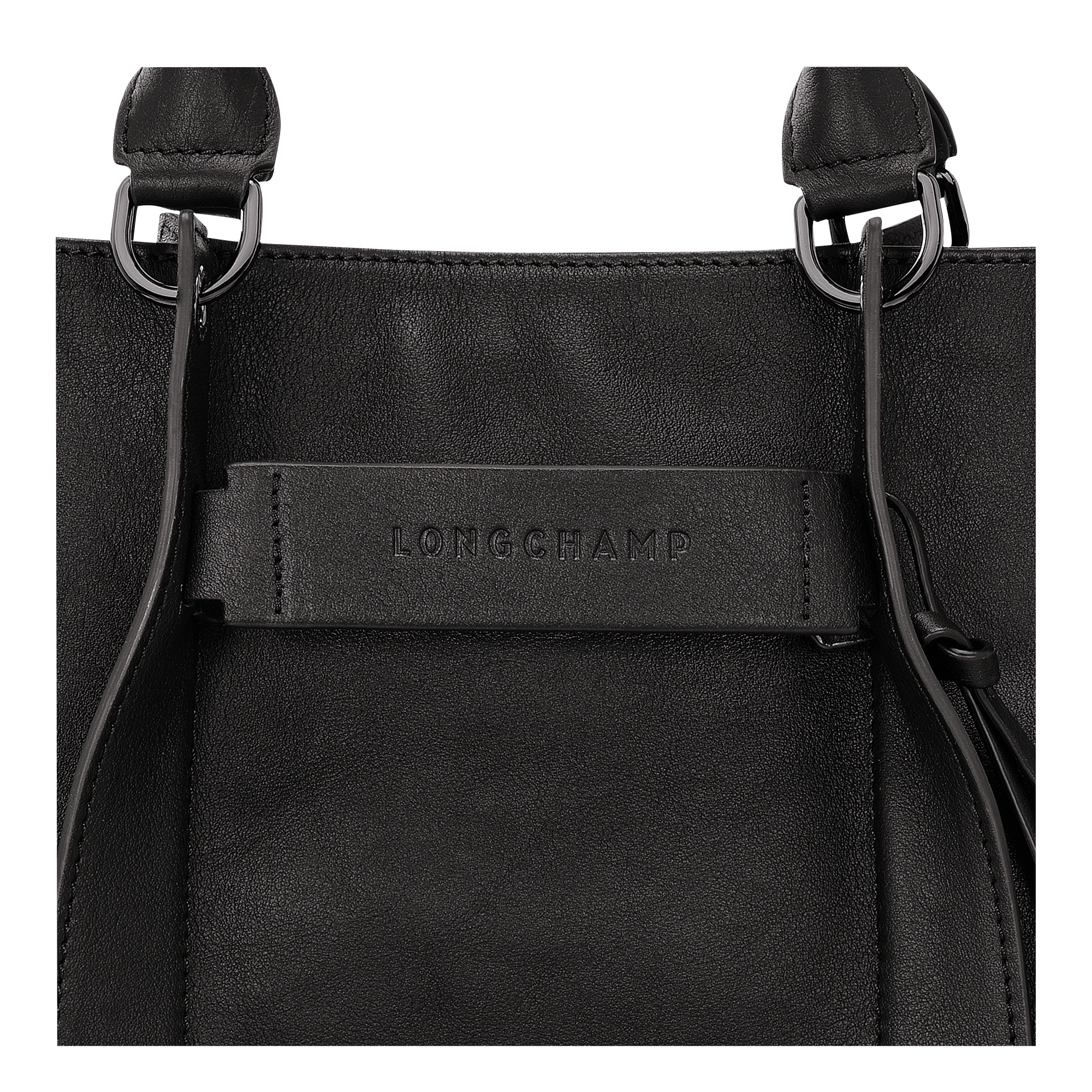 Longchamp 3D Borsa con manico M,  Nero