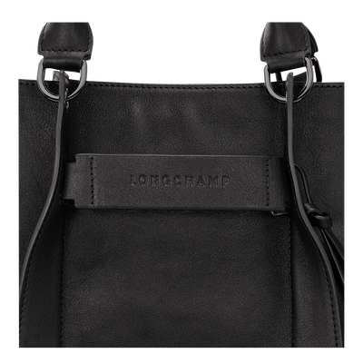 Longchamp 3D Bolso con asa superior  M, Negro