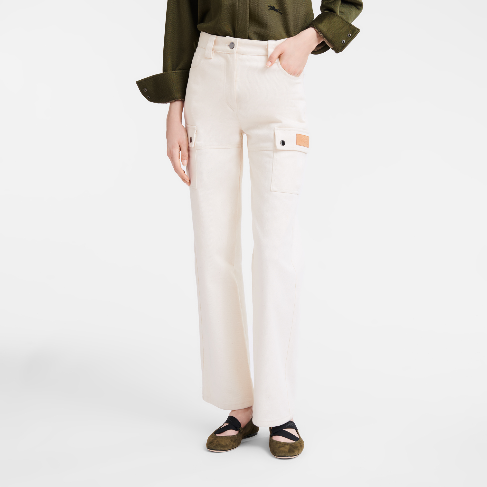 Fall-Winter 2023 Collection Trousers Ecru - OTHER (61133GBA037T36