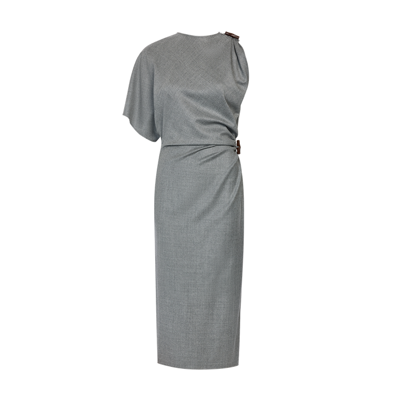 Robe , Flanelle - Gris  - Vue 1 de 1