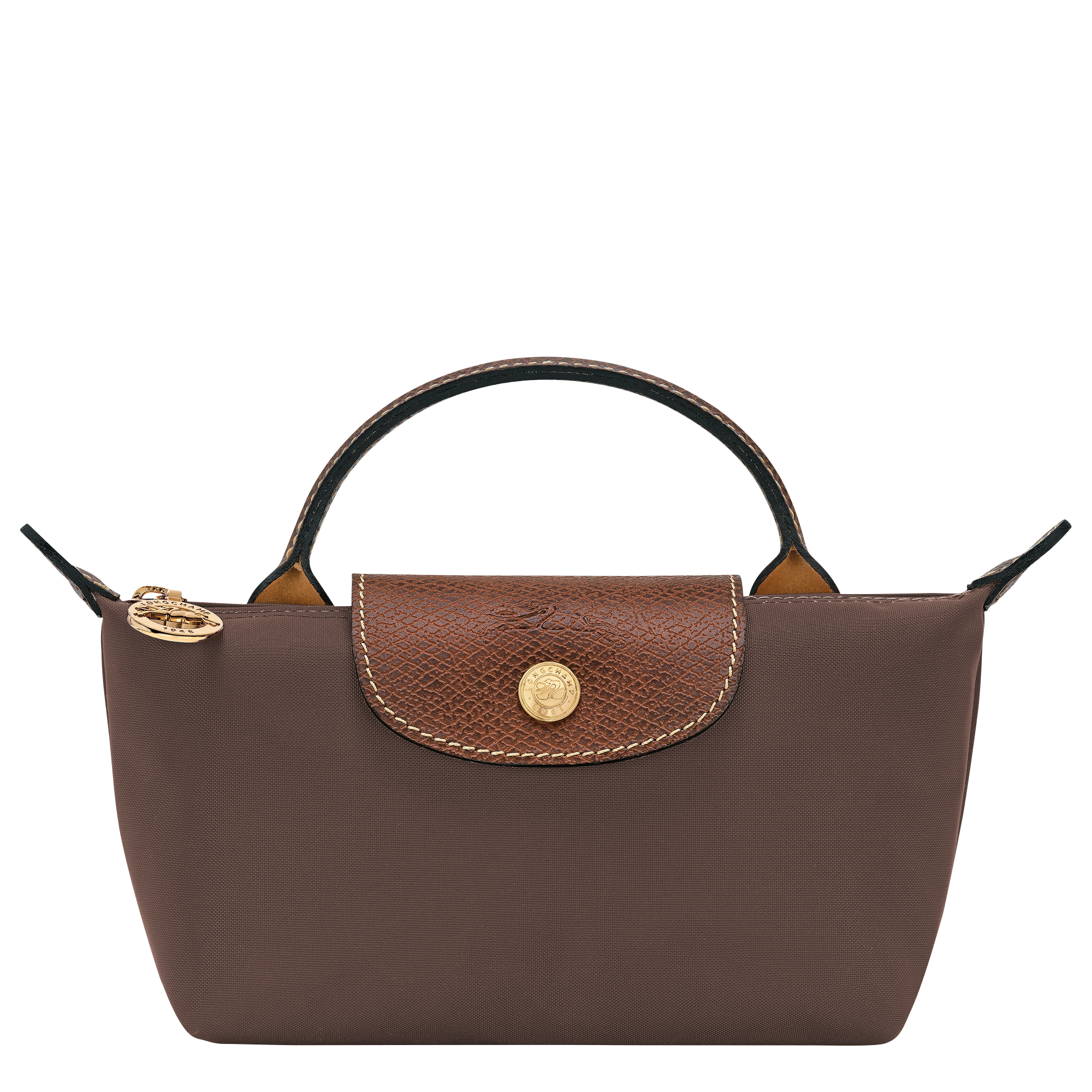 Le Pliage Original Pouch with handle, Mocha