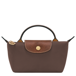 Pouch com pega Le Pliage Original , Lona - Castanho mocha