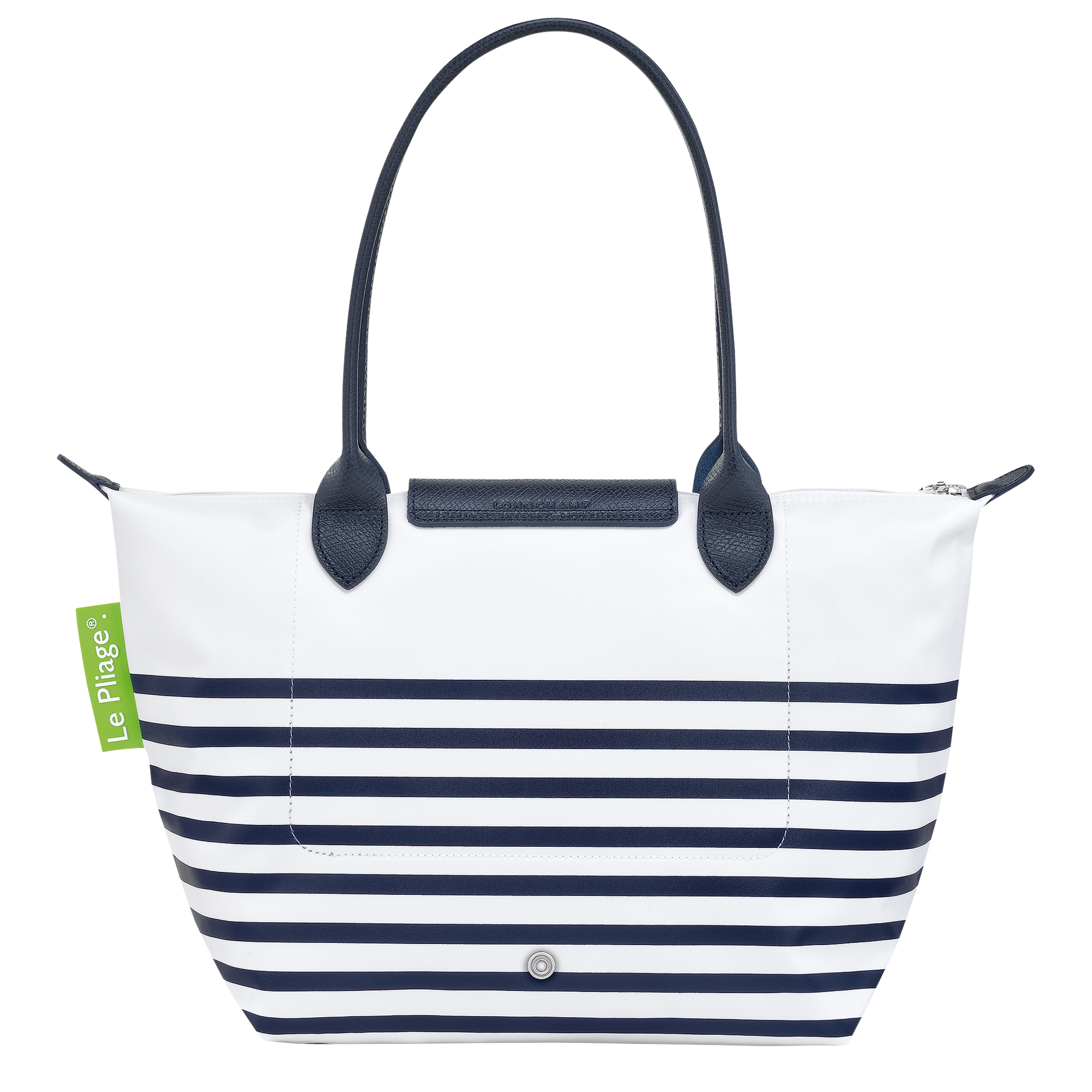 Longchamp Le Pliage Medium Coated Canvas Tote In Navy