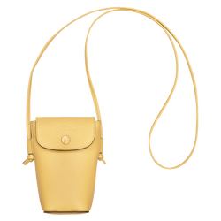 Épure Phone case with leather lace , Yellow Chick - Leather