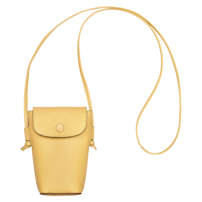 Épure Phone case with leather lace , Yellow Chick - Leather
