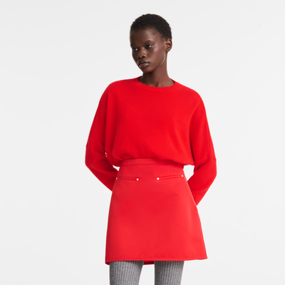 null Skirt, Red/Navy