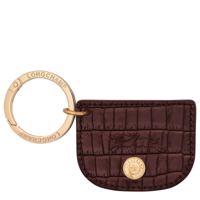 Schlüsselanhänger Épure , Leder - Mokka