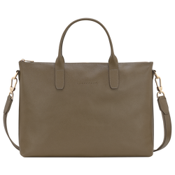 Le Foulonné S Briefcase , Caper - Leather