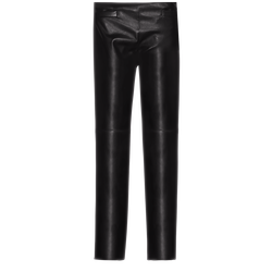 Pantalon , Cuir - Noir
