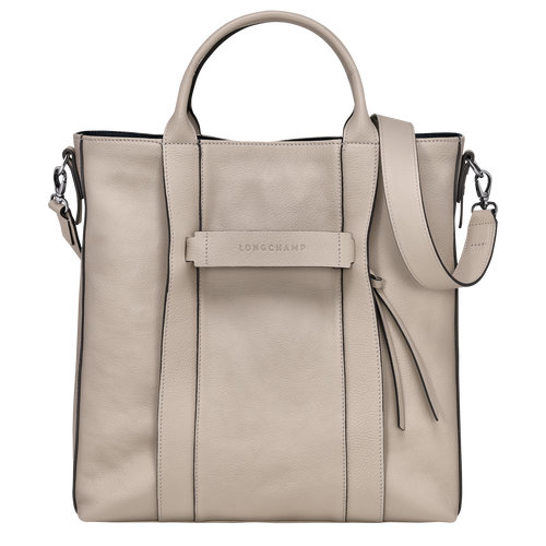 Sac cabas L Longchamp 3D , Cuir - Argile - Vue 1 de 5