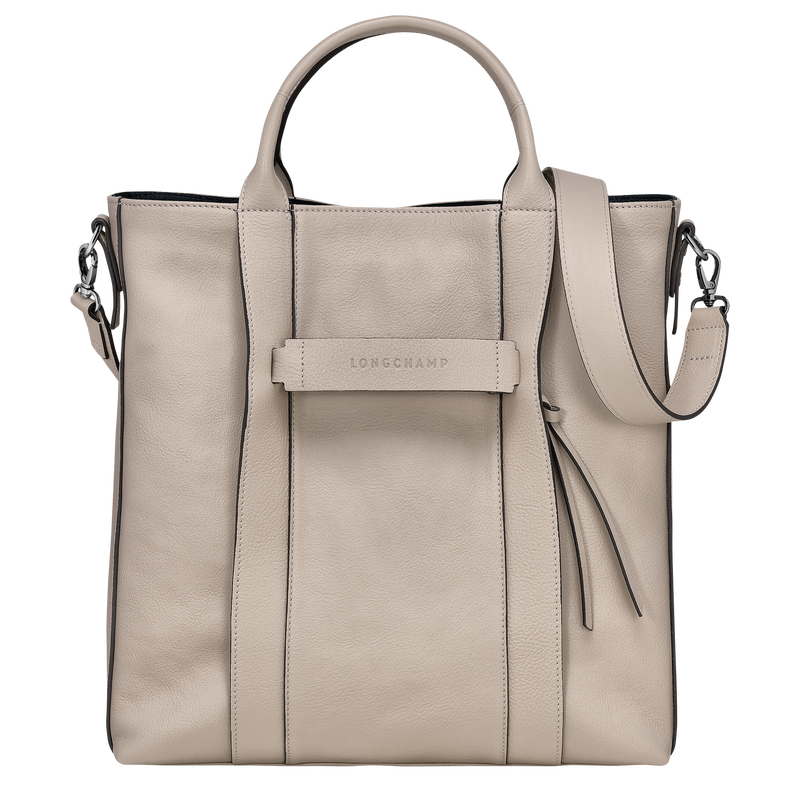 Shopping bag L Longchamp 3D , Pelle - Argilla  - View 1 of  5