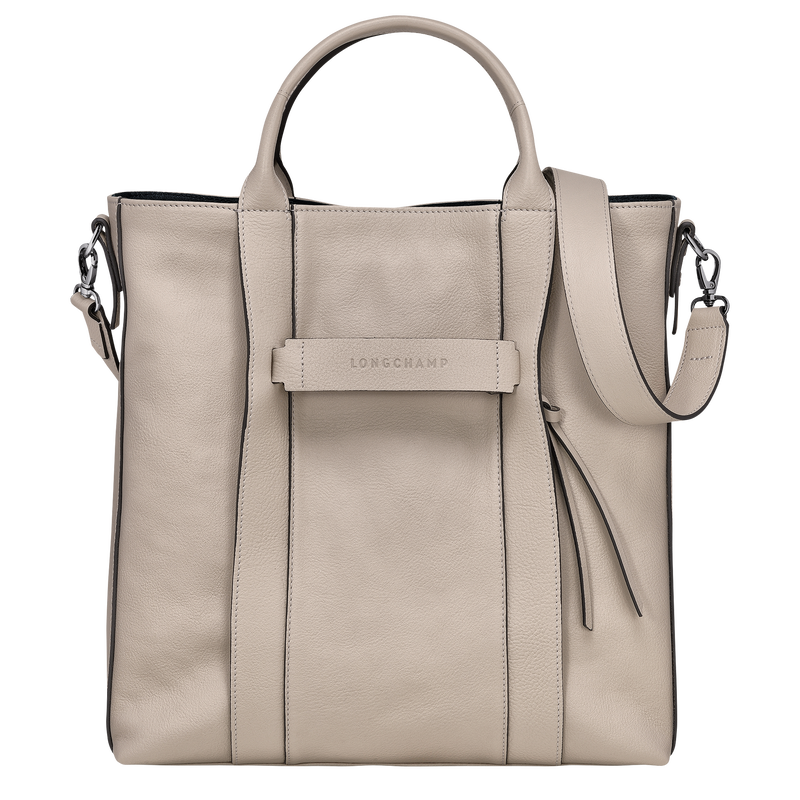 Sac cabas L Longchamp 3D , Cuir - Argile  - Vue 1 de 5