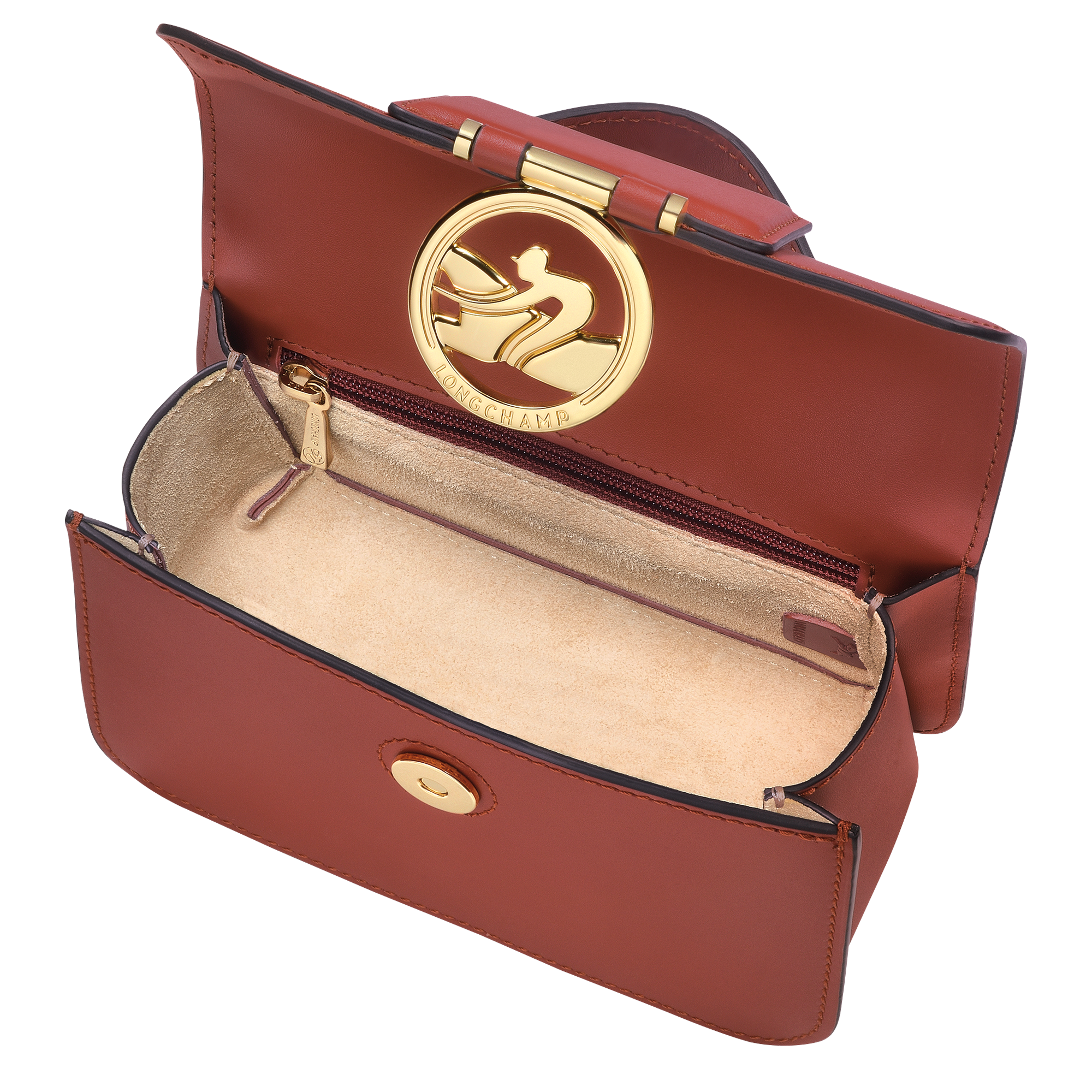 Box-Trot Crossbody bag XS, Mahogany