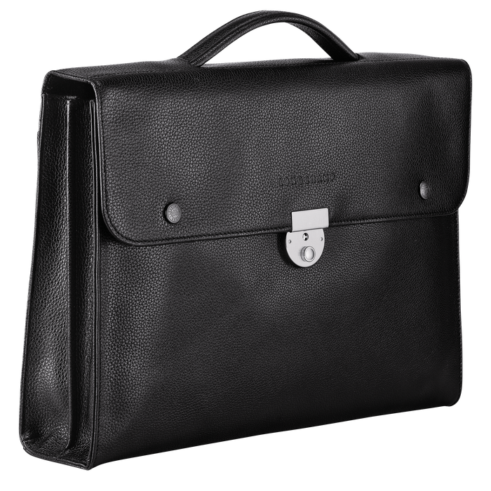 Briefcase M Le Foulonné Black (L2156021047) | Longchamp GB Briefcase M Le Foulonné Black (L2156021047) | Longchamp GB