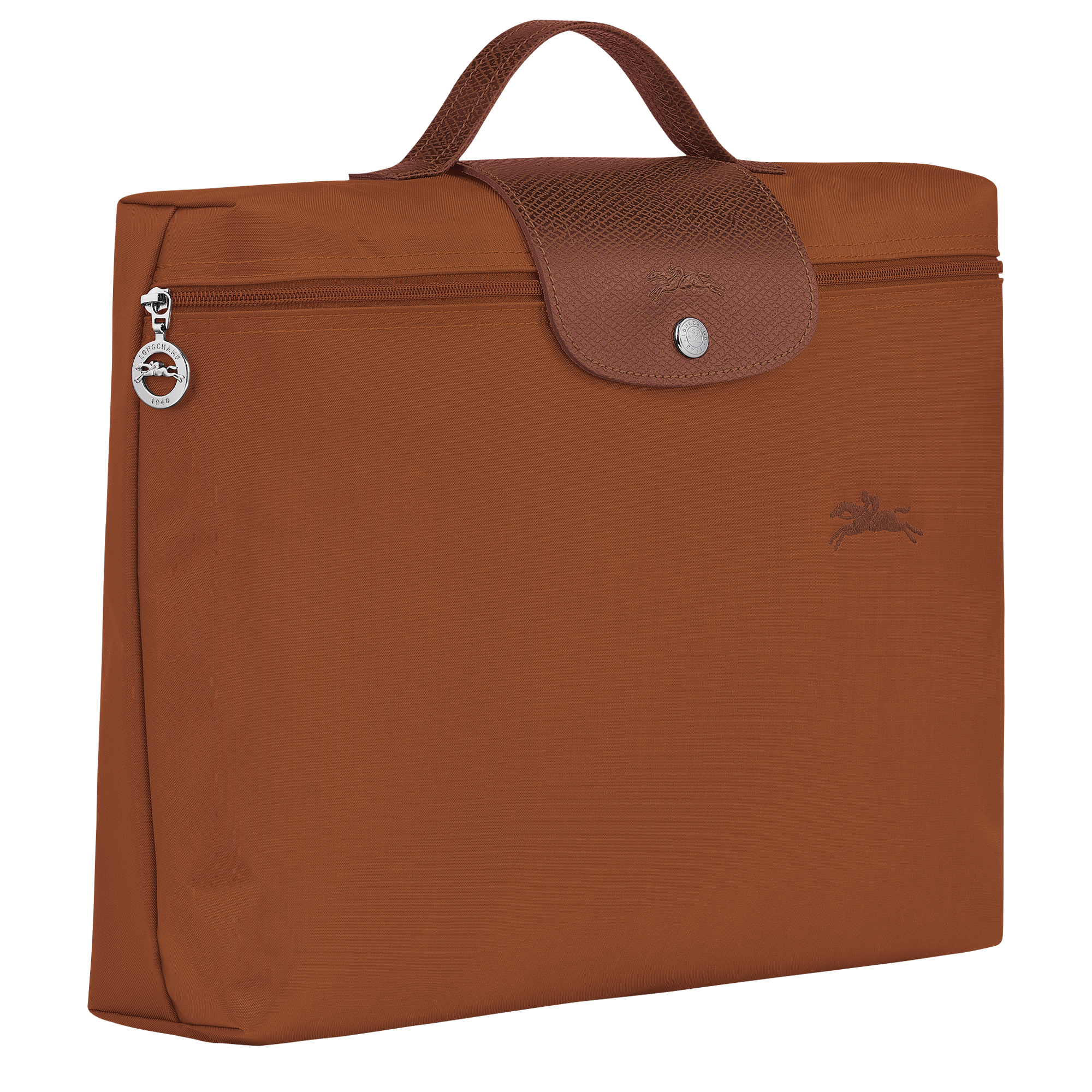 Le Pliage Green Briefcase S, Cognac