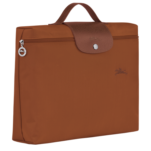 Le Pliage Green S Briefcase , Cognac - Recycled canvas - View 3 of 7