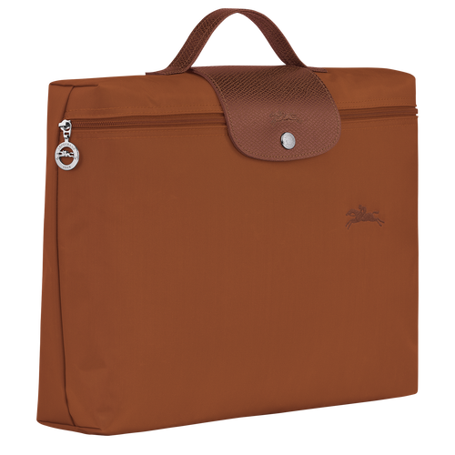 Le Pliage Green S Briefcase , Cognac - Recycled canvas - View 3 of 6