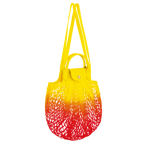 Le Pliage Filet Mesh bag L, Yellow/Orange