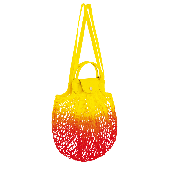 Le Pliage Filet Mesh bag L, Yellow/Orange